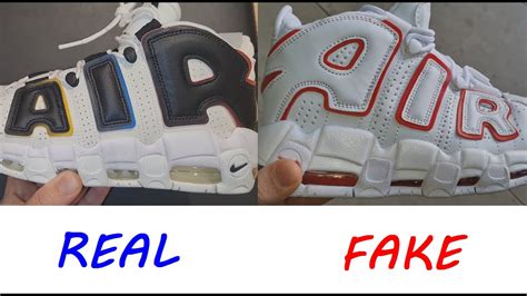 nike air uptempo 96 fake vs real|nike air uptempo denim.